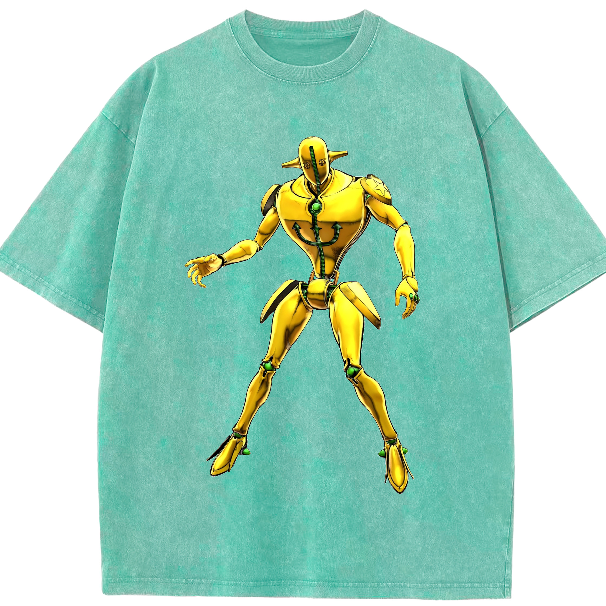 （画像用） ジョジョの奇妙な冒険 JoJo's Bizarre Adventure 綿100% ヴィンテージ風 半袖Tシャツ（フロントプリント）